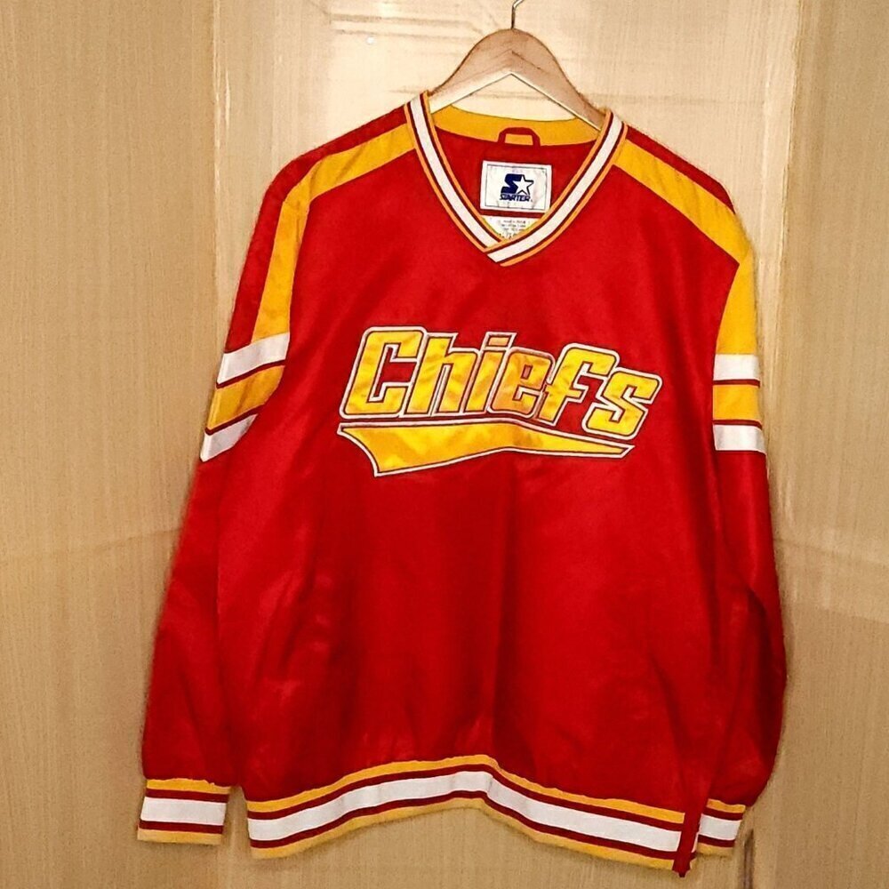 Starter New Kansas City Chiefs Red Windbreaker XL